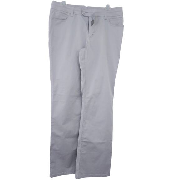 NEW Chico's Platinum Size 1.5 (Medium/10) Gray Chino Bootcut Pants Casual Work - Picture 1 of 4